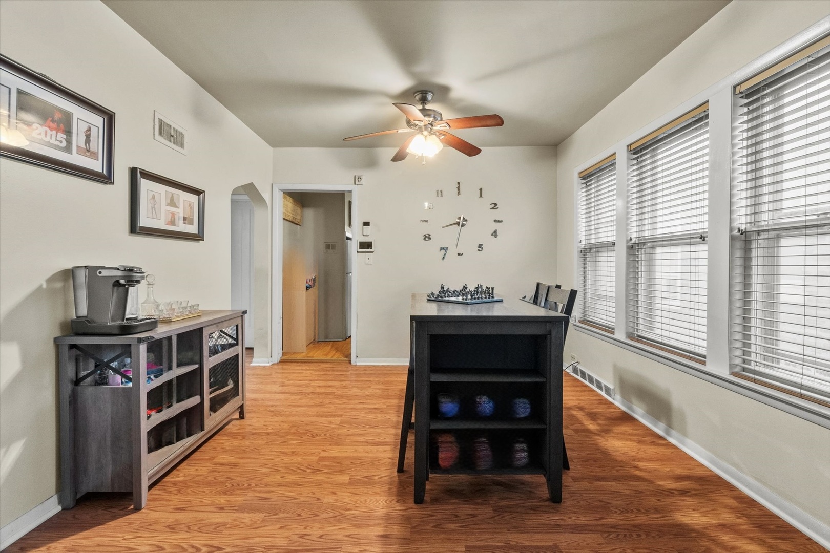 4820 West Haddon Avenue Chicago, IL 60651 - Photo 4 of 27 a view of kitchen with furniture and wooden floor