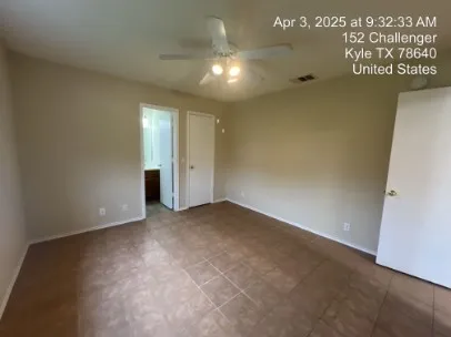 a view of an empty room