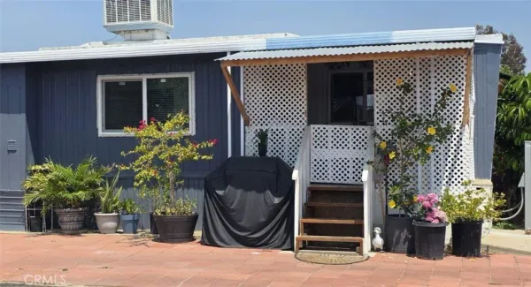 a front view of a house