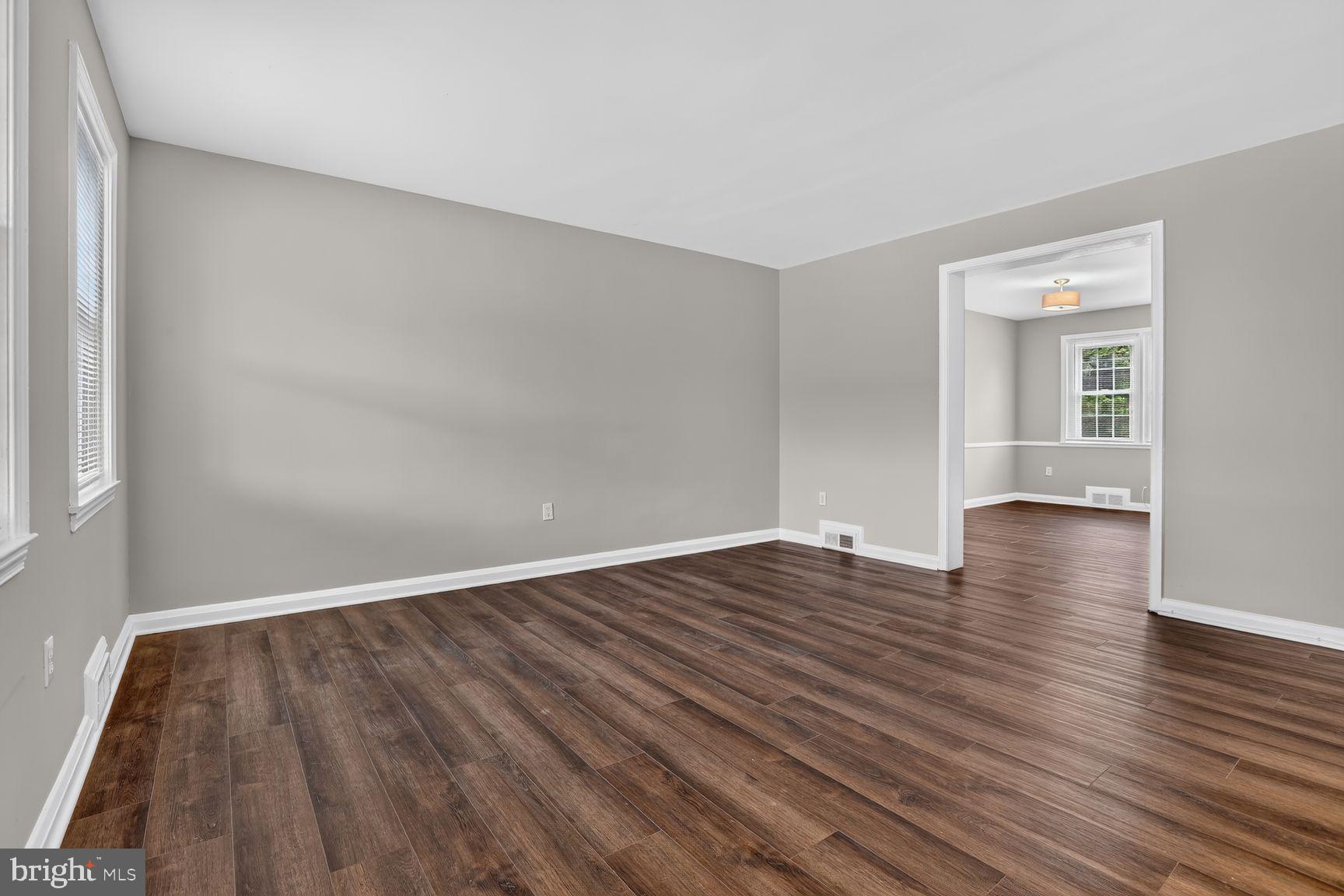 Living Room Opens to Dining Room
