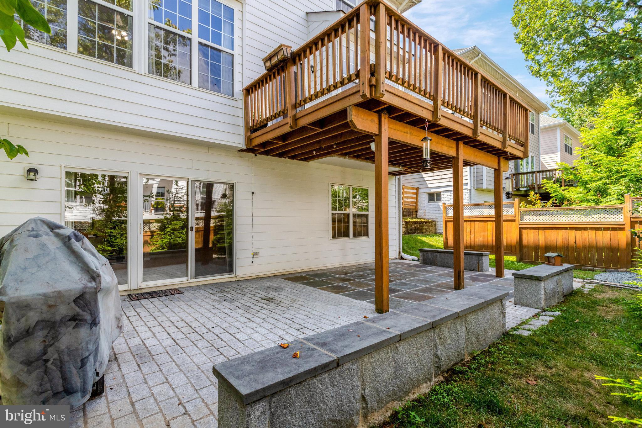 8552 Bauer Circle Springfield, VA 22152 - Photo 55 of 64 Stone patio with seat wall