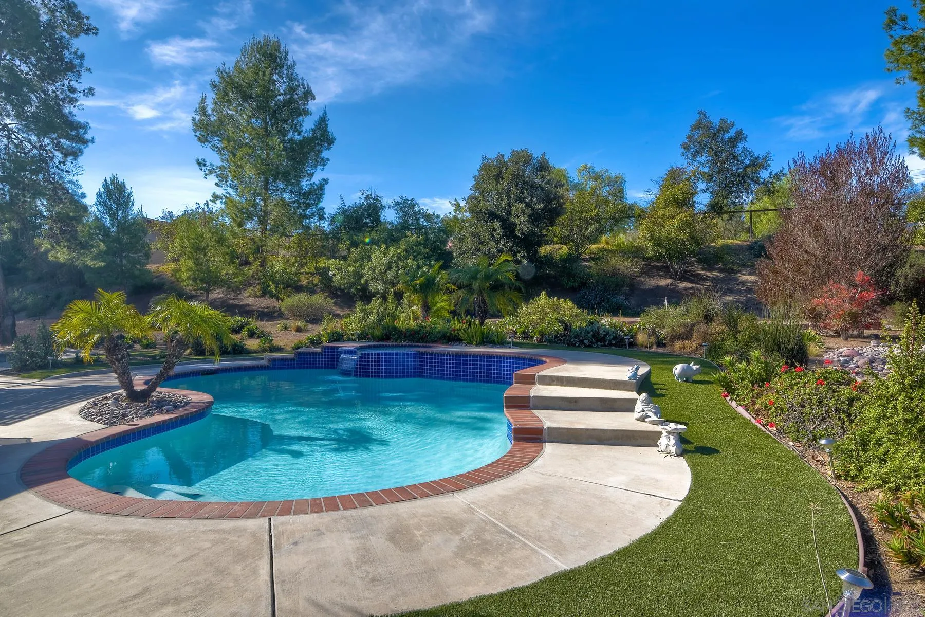 13892 Oakstand Road Poway, CA 92064 - Photo 18 of 27 a view of a swimming pool with a yard