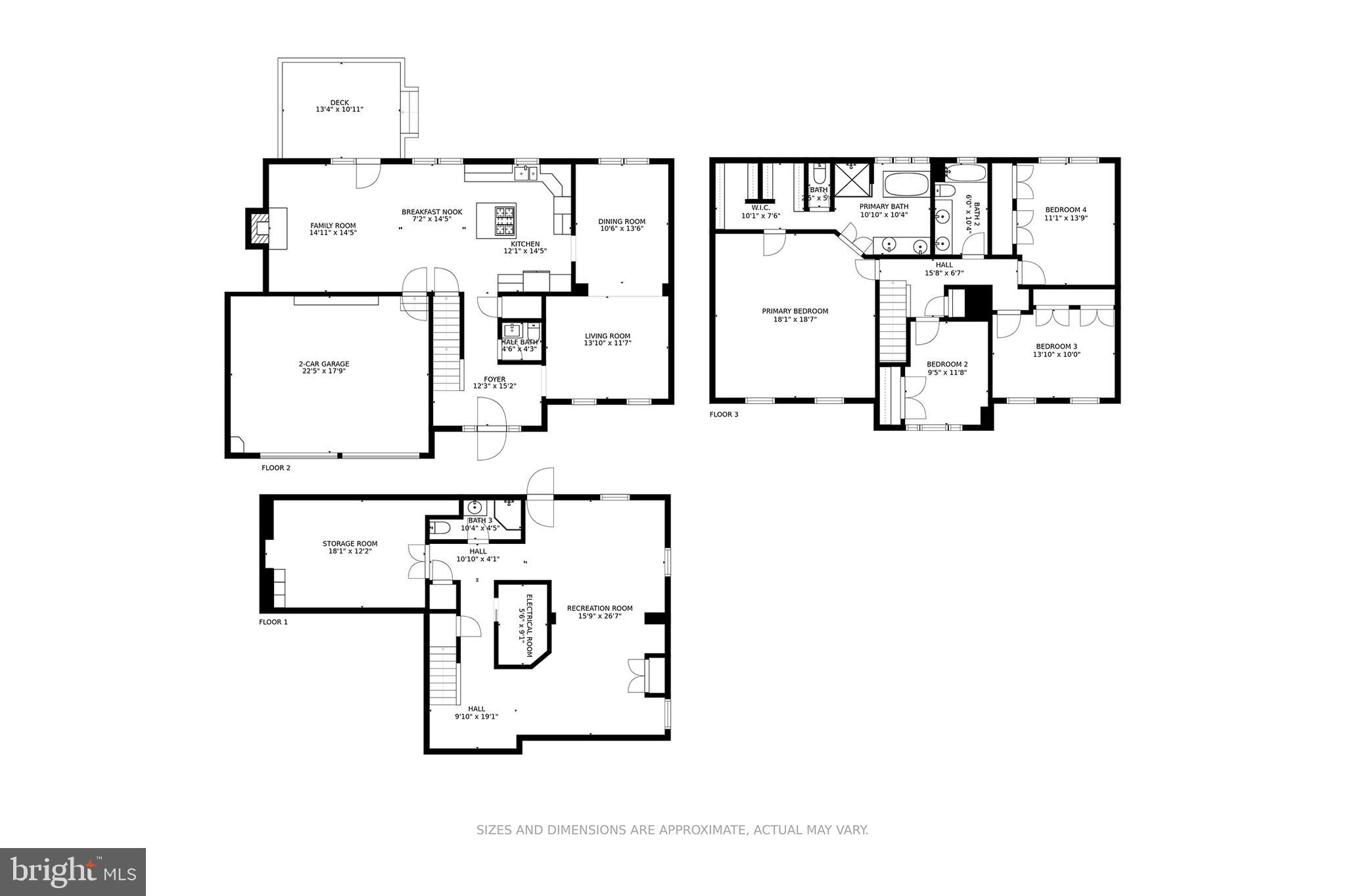 3228 Breckenridge Way Riva, MD 21140 - Photo 42 of 42 FLOOR PLANS: ALL FLOORS