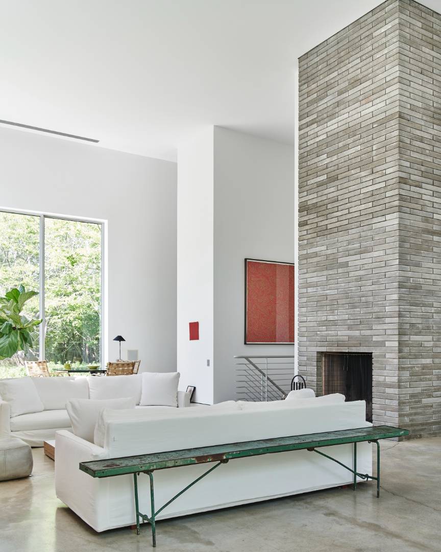 78 Windmill Lane Water Mill, NY 11976 - Photo 8 of 26 a living room with furniture and a fireplace