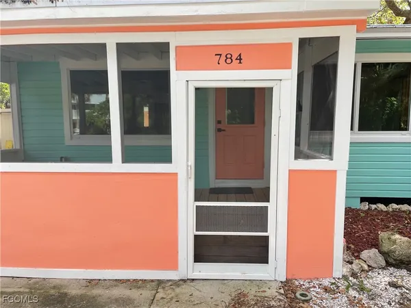 a view of front door of house