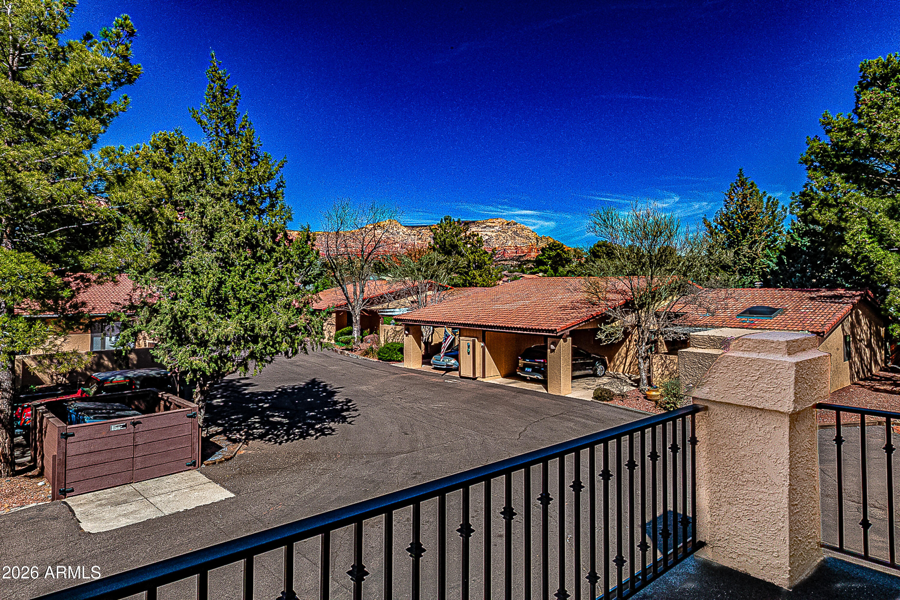 155 Canyon Diablo Road, Unit 6 Sedona, AZ 86351 - Photo 21 of 28 21-Red-Rock-Views-Primary-Balcony