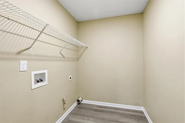 a view of small space with empty racks