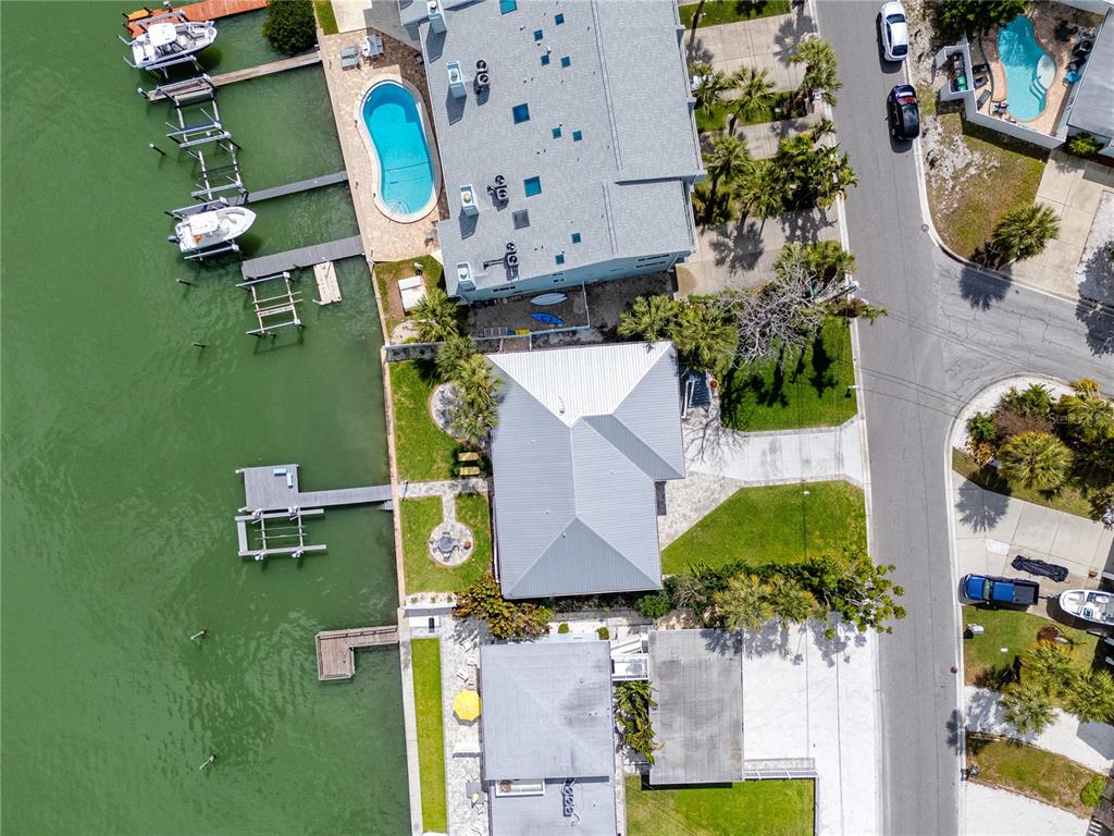 2601 Bay Boulevard Indian Rocks Beach, FL 33785 - Photo 58 of 64 an aerial view of a house with a swimming pool