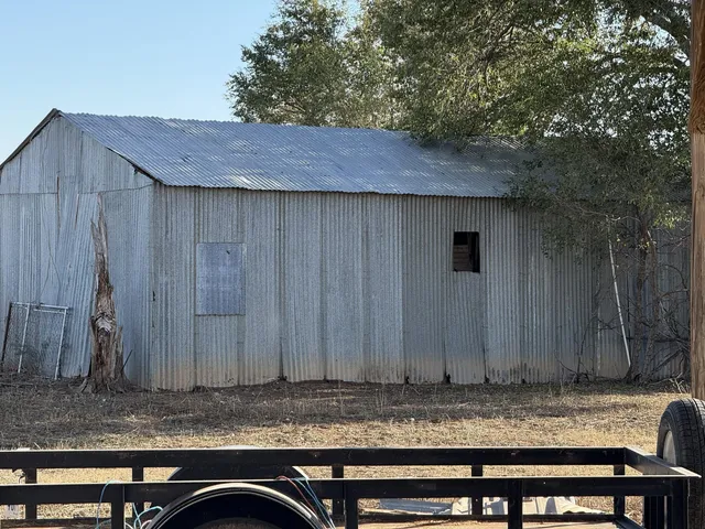 a backyard of a house