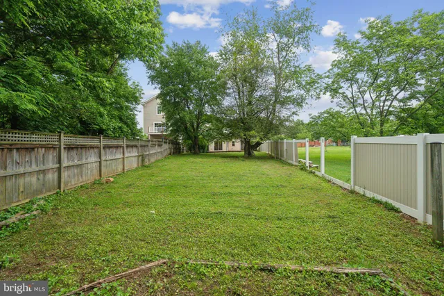 a view of a backyard with a small cabin