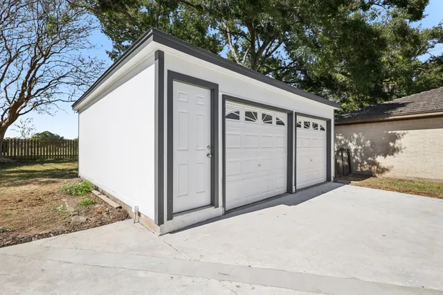 a backyard of a house
