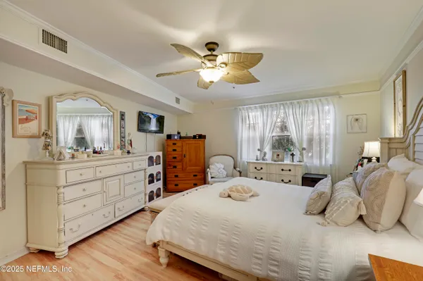 a view of a city with an outdoor space