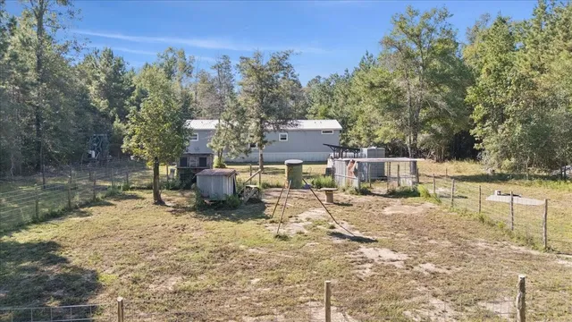 a view of a lake with a house