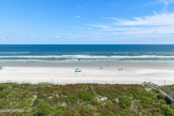 a view of an ocean and beach