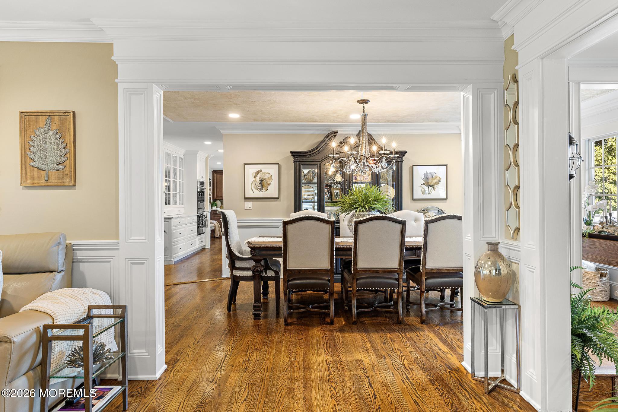 57 Beaver Dam Road Colts Neck, NJ 07722 - Photo 19 of 79 a view of a dining room with furniture and wooden floor