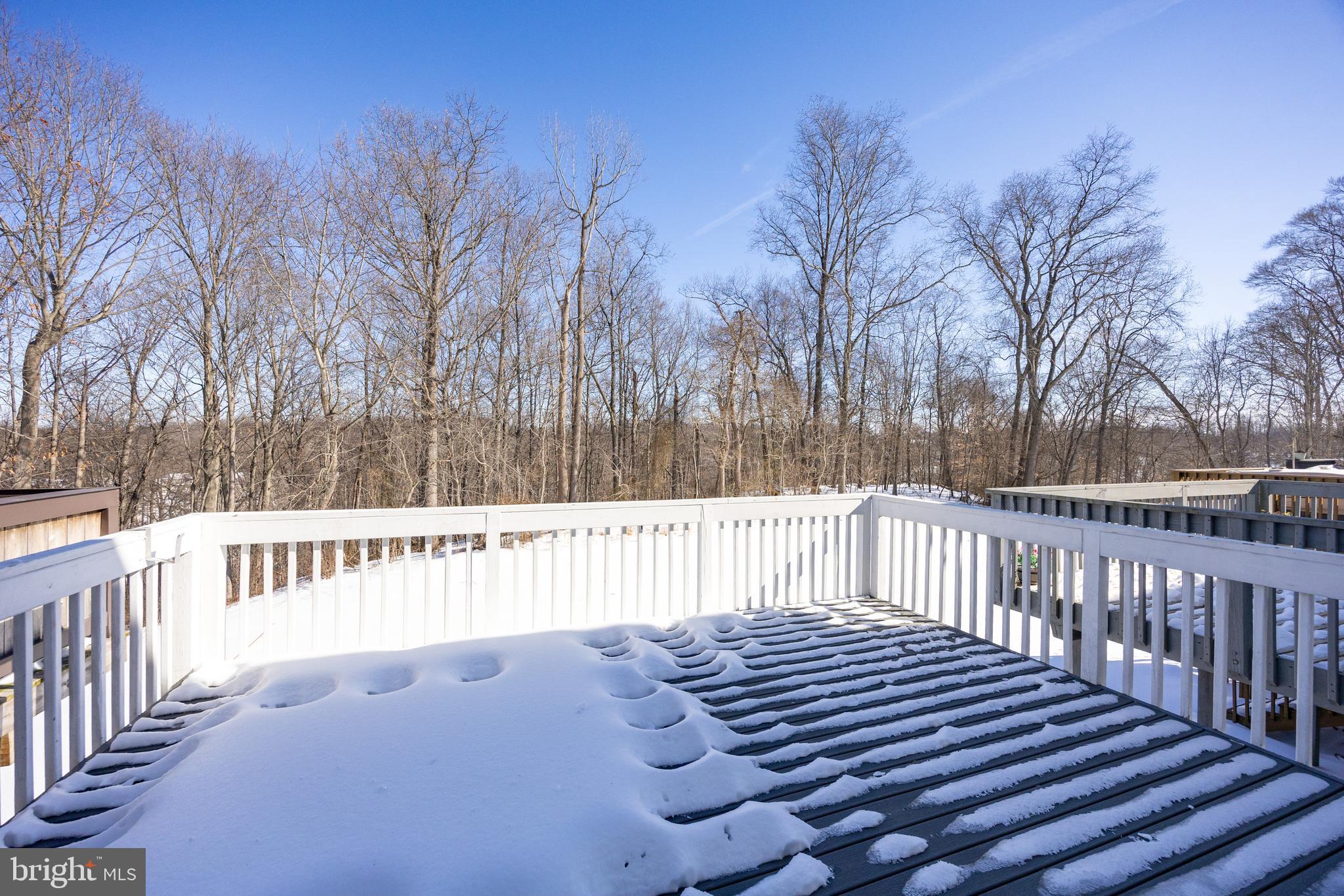 222 Springvalley Way Aston, PA 19014 - Photo 32 of 45 a view of deck with wooden fence and trees