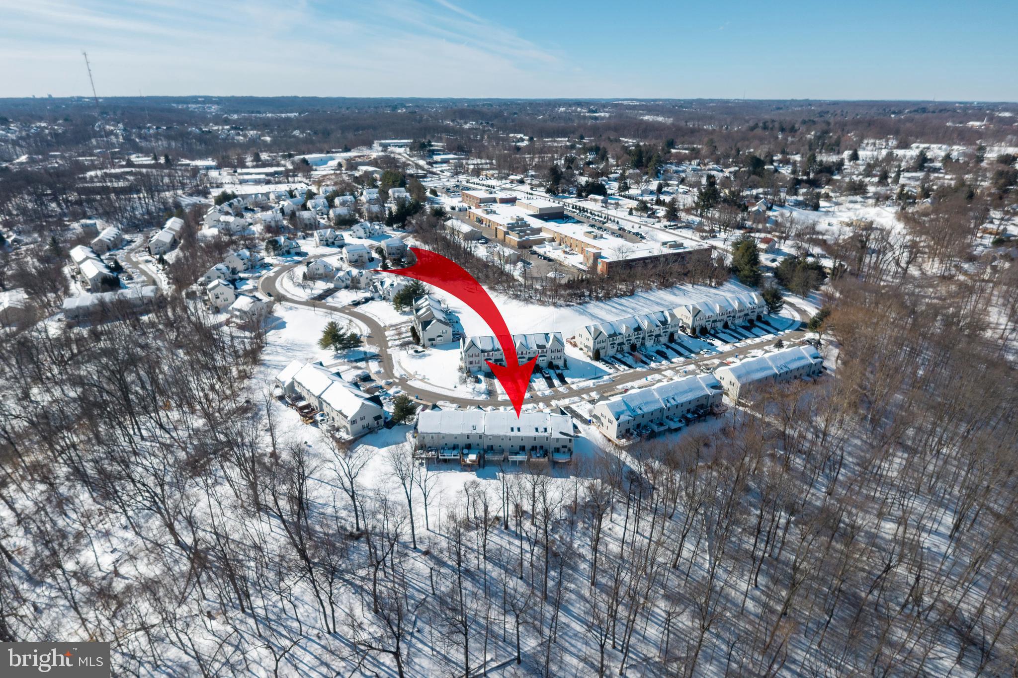 222 Springvalley Way Aston, PA 19014 - Photo 37 of 45 an aerial view of residential houses with outdoor space