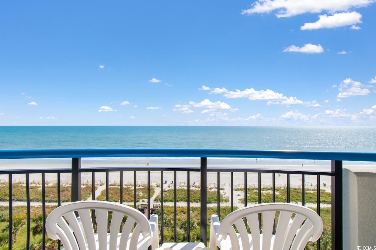2300 North Ocean Boulevard, Unit 830 Myrtle Beach, SC 29577 - Photo 11 of 33 Balcony with view of water and beach