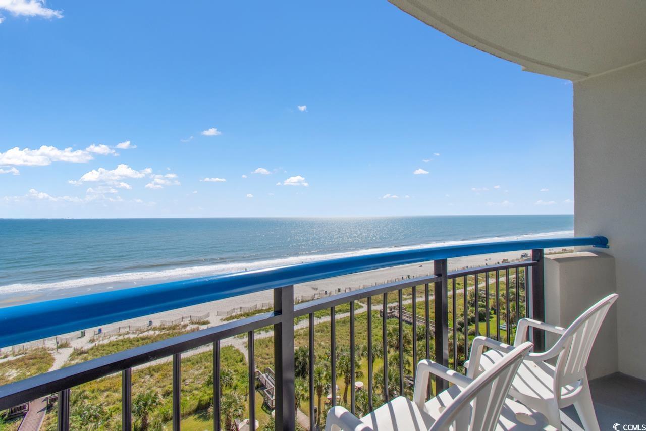 2300 North Ocean Boulevard, Unit 830 Myrtle Beach, SC 29577 - Photo 12 of 33 Balcony with view of water and beach