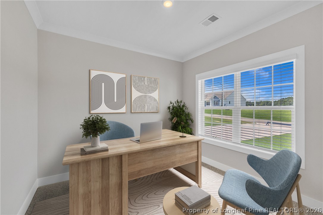 85 Camp Rock Road Lillington, NC 27546 - Photo 12 of 20 a view of a dining room with furniture window and outside view
