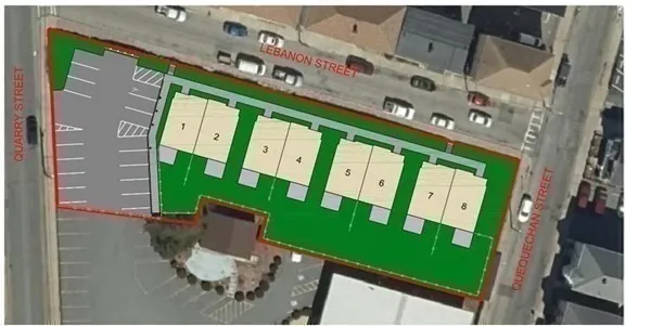 front view of house with a yard