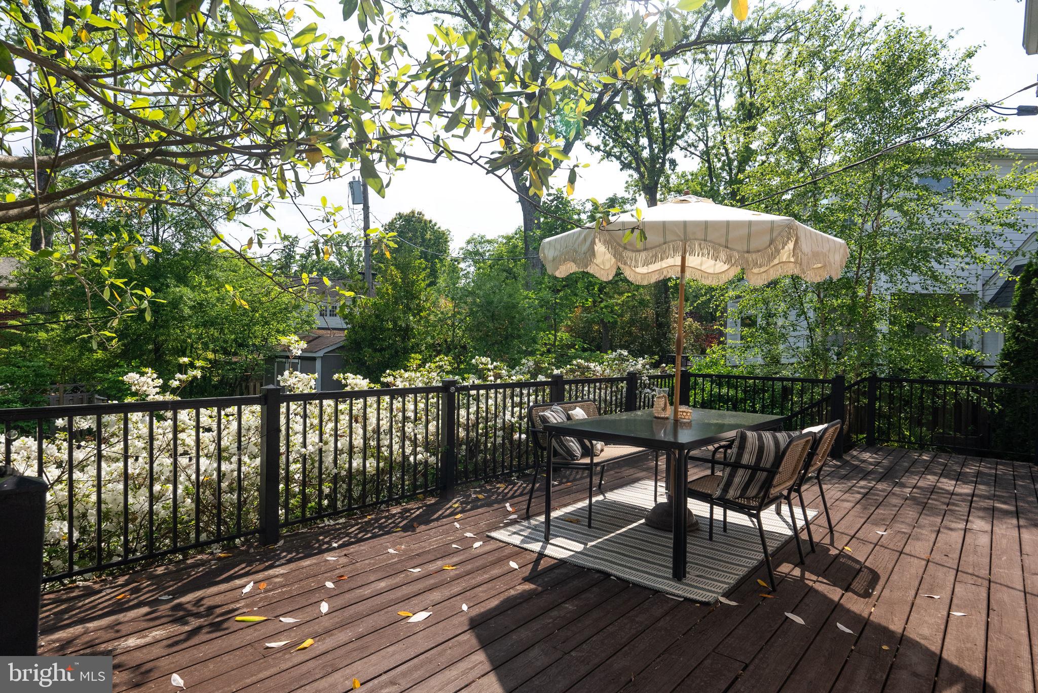 810 Grand View Drive Alexandria, VA 22305 - Photo 29 of 55 a view of a table and chairs on the roof