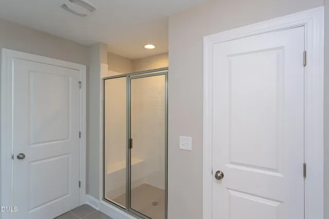 a view of bathroom with shower