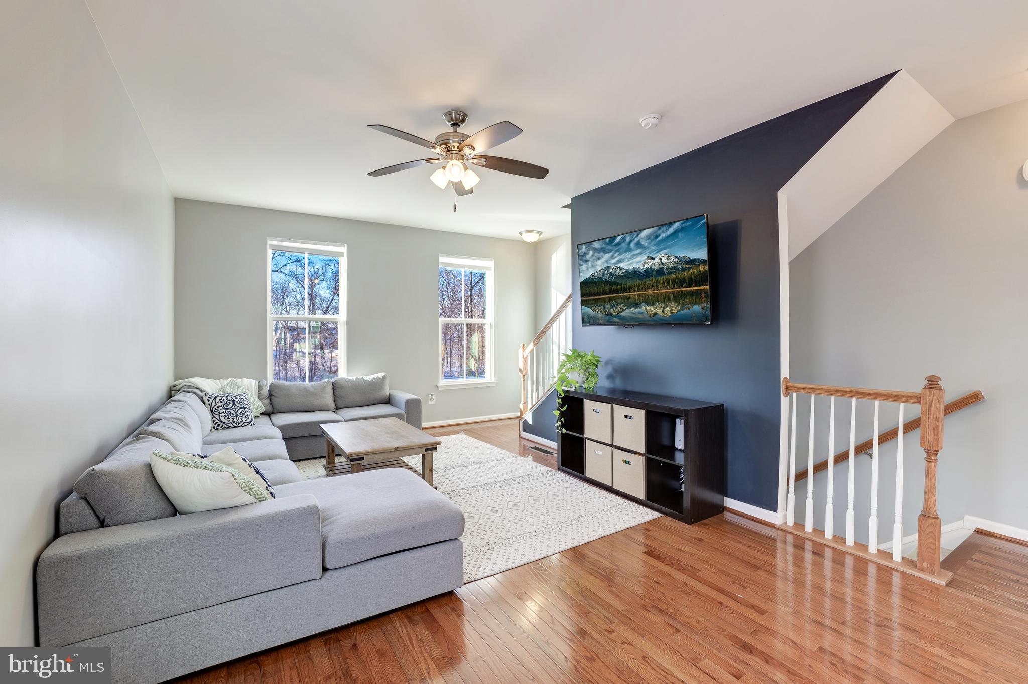 24845 Coats Square Aldie, VA 20105 - Photo 22 of 40 a living room with furniture and a flat screen tv