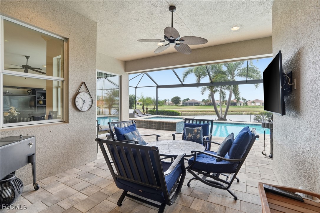 20604 Chestnut Ridge Drive North Fort Myers, FL 33917 - Photo 33 of 49 a view of a dining room with furniture window and outside view