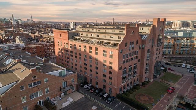a view of a city with tall buildings