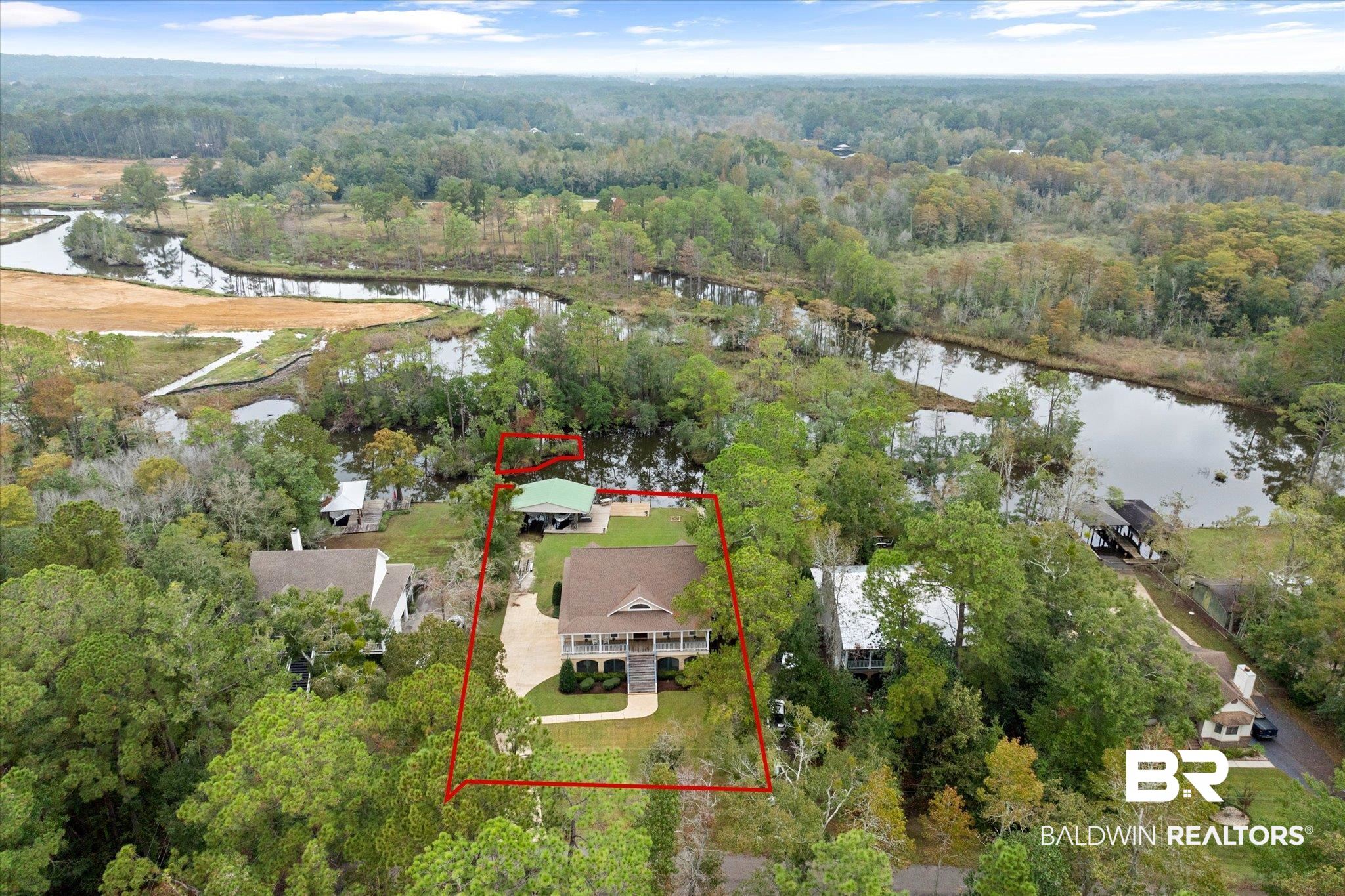 3500 North Riviere Du Chien Loop Mobile, AL 36693 - Photo 56 of 74 Bird's eye view with a water view