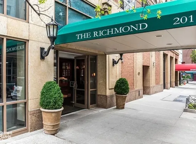 a living room with large windows