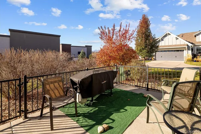 a house view with a seating space