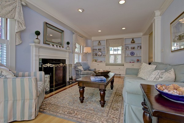 40 Glen Road Winchester, MA 01890 - Photo 7 of 30 a living room with furniture and a fireplace