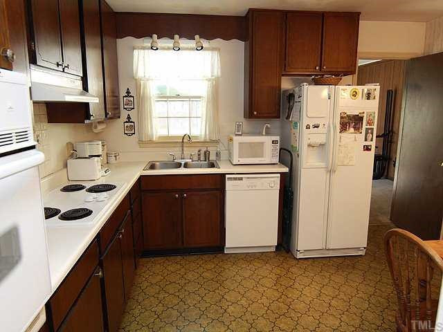 1343 Sedwick Road Durham, NC 27713 - Photo 5 of 14 Second view of kitchen. Window with view of the world while you work. Kitchen