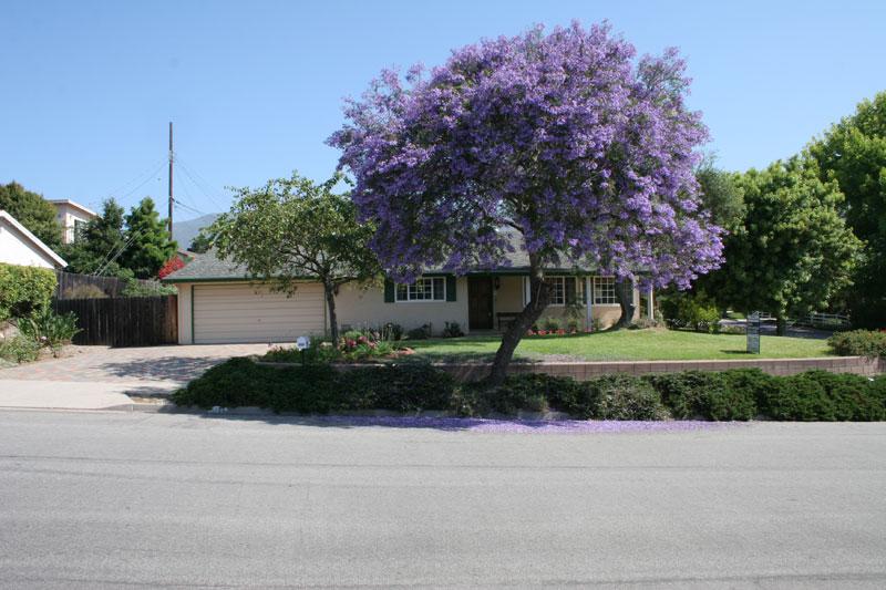 3886 Calle Cita Santa Barbara, CA 93110 - Photo 2 of 14 a front view of a house with a yard and garage