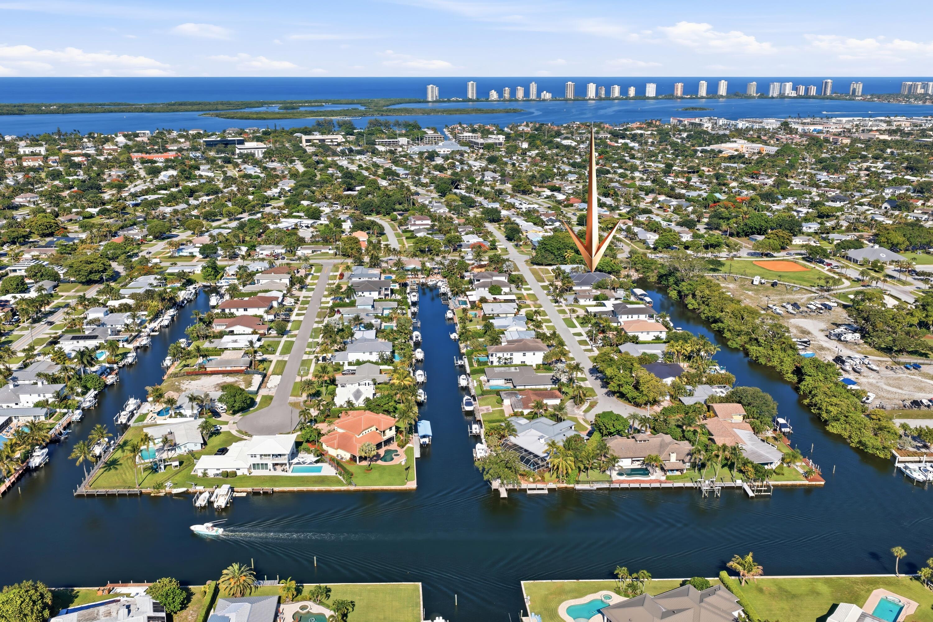 608 Inlet Road North Palm Beach, FL 33408 - Photo 48 of 62 AERIAL VIEW