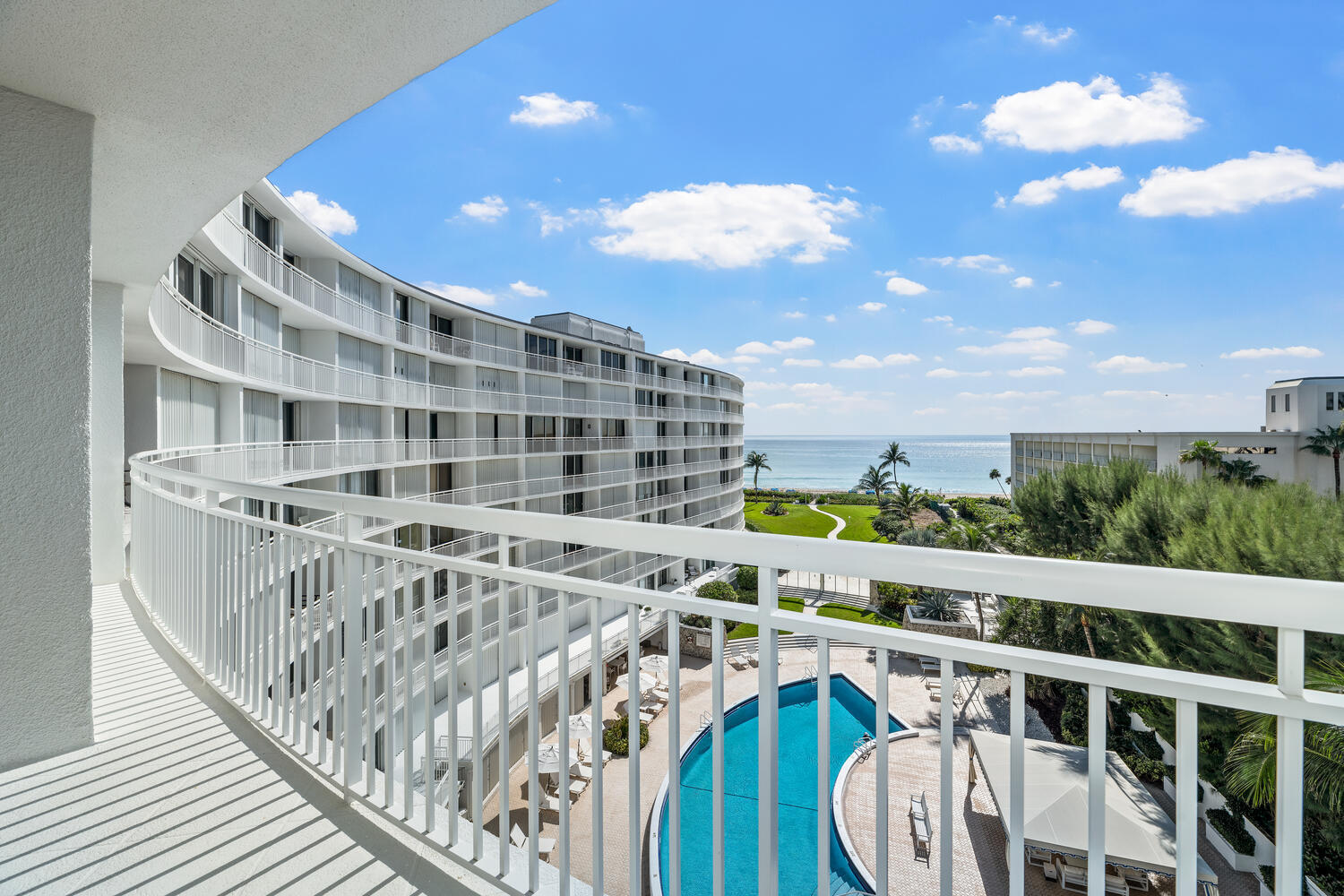 2780 South Ocean Boulevard, Unit 612 Palm Beach, FL 33480 - Photo 47 of 57 a view of balcony with furniture