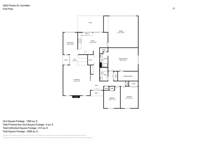 $2,400 | 2202 Proctor Drive, Carrollton, TX 75007