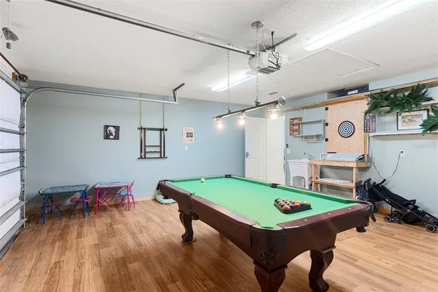 a room with furniture and a table