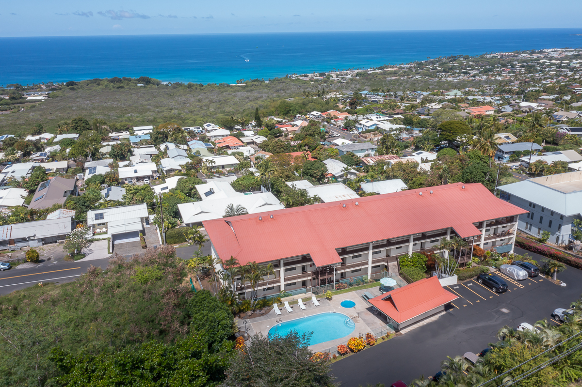 77-6585 Sea View Circle, Unit 104 Kailua-Kona, HI 96740 - Photo 21 of 23 an aerial view of residential houses with outdoor space