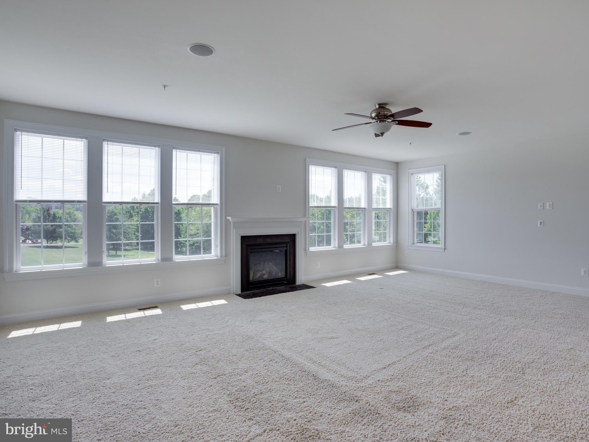 13001 Contee Manor Road Bowie, MD 20721 - Photo 11 of 43 Wall of Windows in Family Room and Gas Fireplace