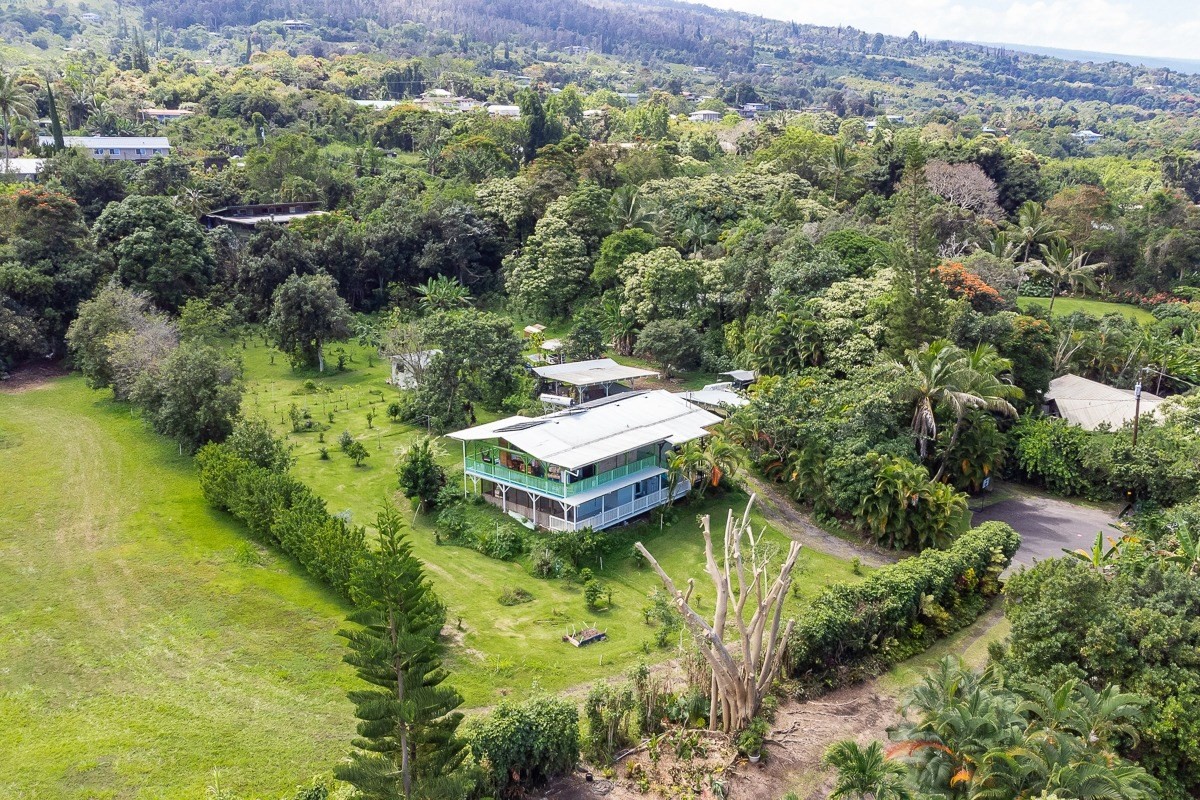83-5434-C Middle Keei Road Captain Cook, HI 96704 - Photo 28 of 30 an aerial view of residential house with an outdoor space and seating