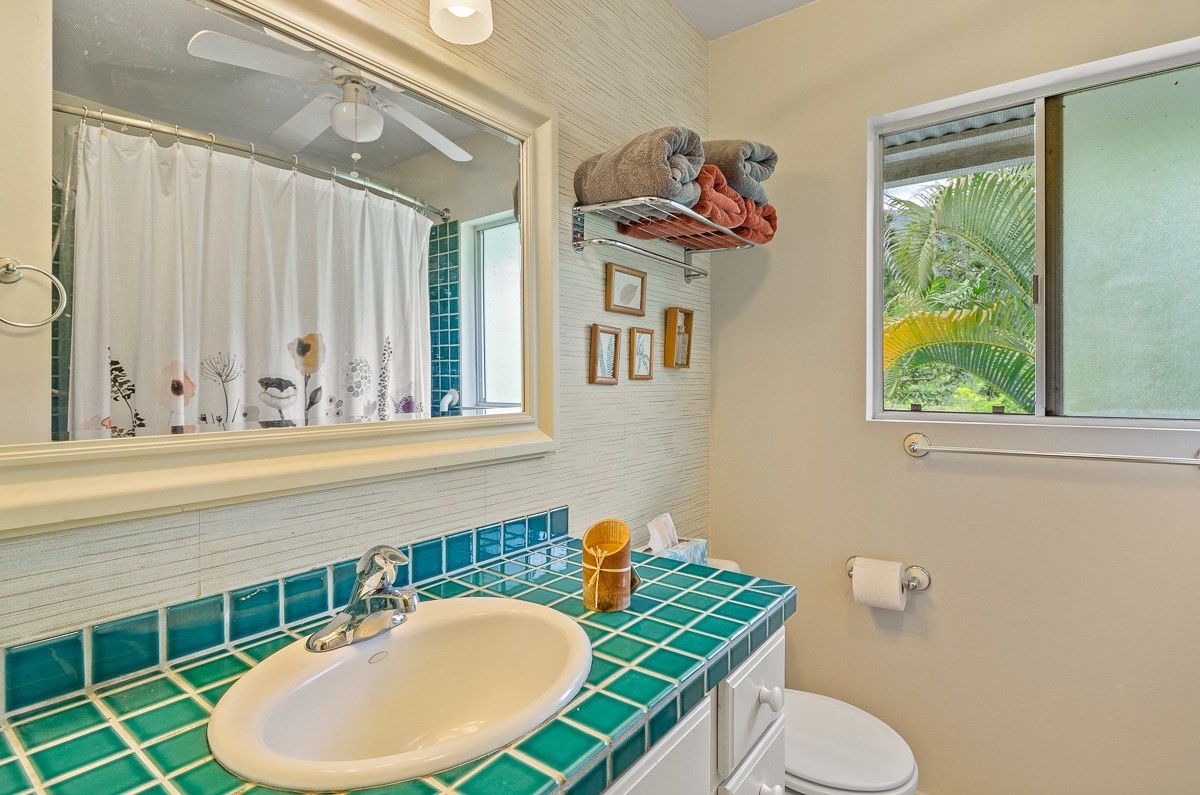 83-5434-C Middle Keei Road Captain Cook, HI 96704 - Photo 10 of 30 a bathroom with a sink a toilet and a mirror
