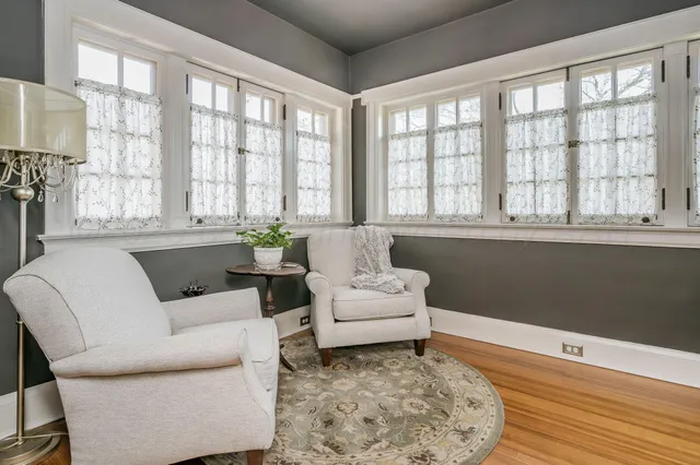a view of walk in closet with window