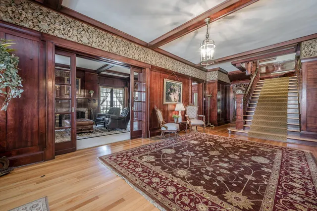 a view of a porch with furniture