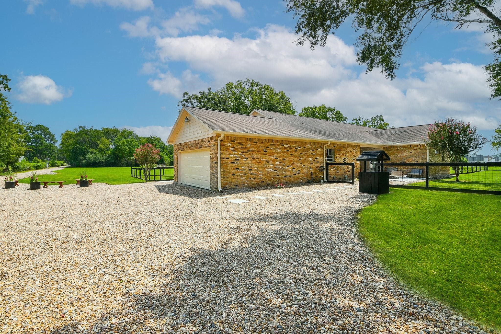 22035 Buescher Road Tomball, TX 77377 - Photo 28 of 43 a view of a backyard