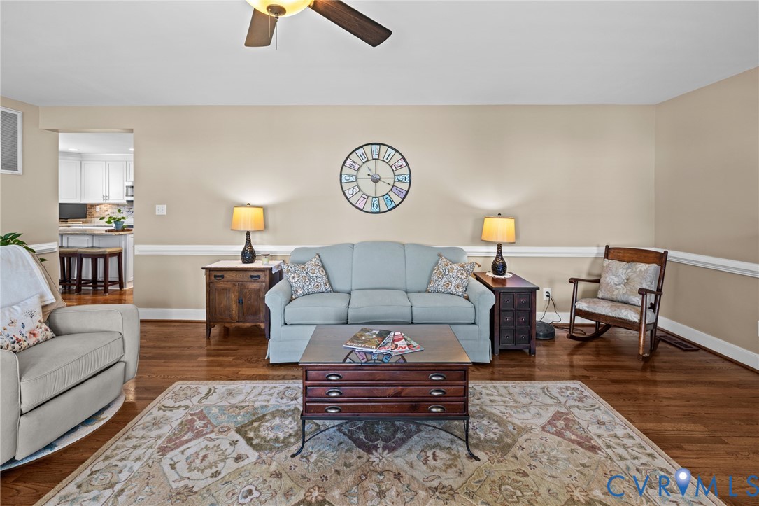 408 John Street Ashland, VA 23005 - Photo 16 of 45 a living room with furniture a rug and a lamp