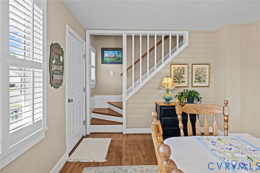408 John Street Ashland, VA 23005 - Photo 8 of 45 a view of entryway and hall with wooden floor