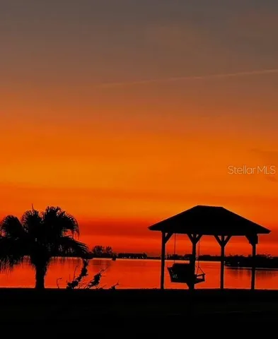 a view of a lake from a balcony